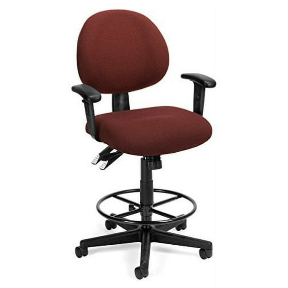 OFM 241-AADK-MEAD Elements 24 Hour Task Chair With Arms & Drafting Kit - Meadow