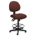 thumbnail image 1 of 241-DK-201 Burgundy Stain Resistant Fabric 250 lb capacity Office Furniture Swivel Computer Task Chair With Drafting Kit, 1 of 2