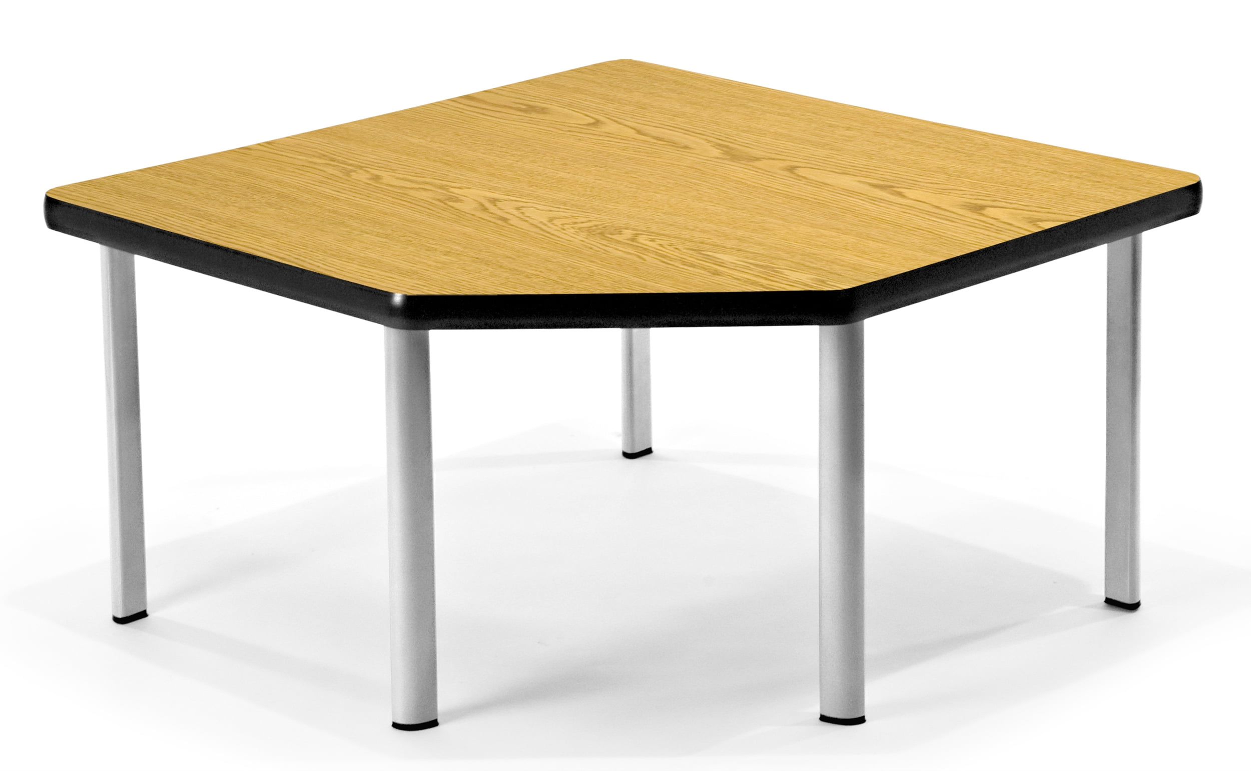 ET3030-OAK-SLG -OFM office home computer college school task corner table with 5 legs