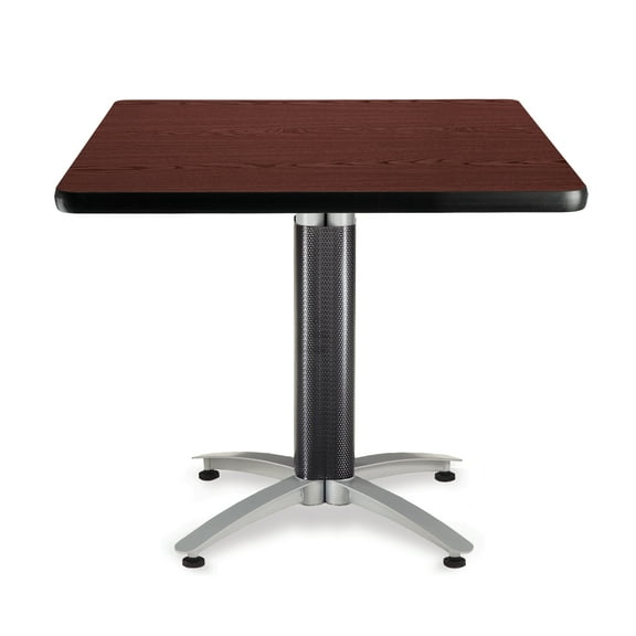 OFM 36" Multi-Purpose Square Table with Metal Mesh Base, in Mahogany (KMT36SQ-MHGY)