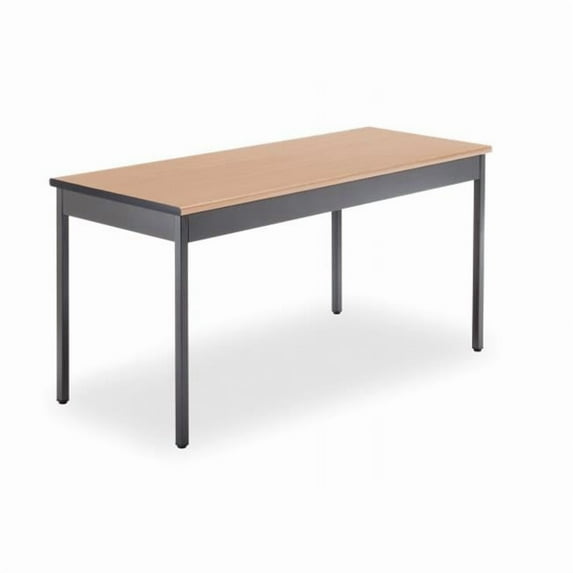 OFM Adapt Series Rectangle Student Table - 23-31? Height Adjustable Desk, Gray Nebula (RECT-LL)