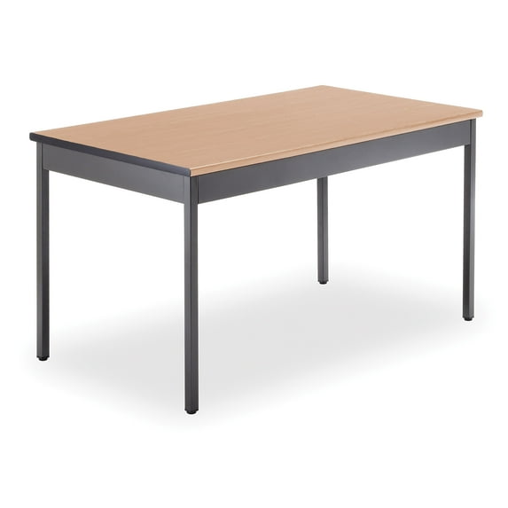OFM Adapt Series Rectangle Student Table - 25-33? Height Adjustable Desk with Casters, Blue (RECT-LLC)