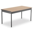 thumbnail image 1 of OFM Adapt Series Rectangle Student Table - 25-33″ Height Adjustable Desk with Casters, White (RECT-LLC), 1 of 5