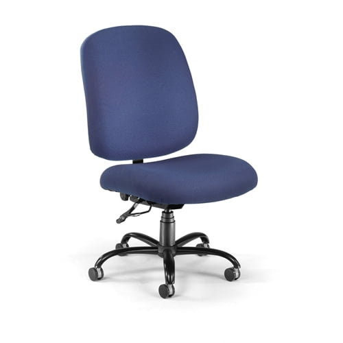No Arms Office Chair No Assembly OFM Big Tall Armless Task Chair