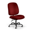 thumbnail image 1 of OFM Big & Tall Armless Task Chair - 27" x 32" x 40"-43" - 400 lb Weight Capacity - Fabric - Wine - Assembly Required, 1 of 2