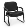 thumbnail image 1 of OFM Big and Tall Guest and Reception Chair with Arms, Vinyl, in Black (407-VAM-606), 1 of 10