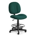 thumbnail image 1 of OFM Comfort Series Model 105-DK Fabric Armless Mid-Back Task Chair with Drafting Kit, Teal, 1 of 5