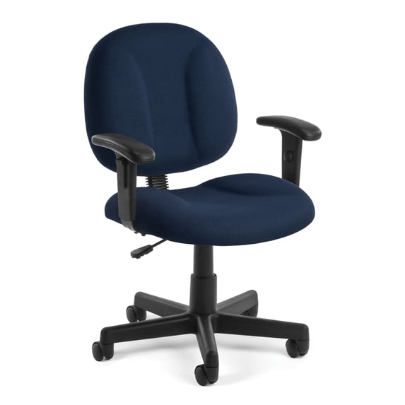 OFM Comfort Series Model 105 Task Office Chair with Arms, Navy