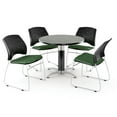 thumbnail image 1 of Table in Gray Nebula, 4 Stars Stacking Chairs in Green, 1 of 1