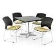 thumbnail image 1 of OFM Core Collection Breakroom Bundle, 42" Square Multi-purpose Folding Table in Gray Nebula, 4 Stars Stacking Chairs in Golden Flax (PKG-BRK-016-0021), 1 of 1