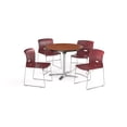 thumbnail image 1 of ofm pkg-brk-070-0003 breakroom package, cherry table/burgundy chair, 1 of 2