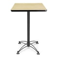 thumbnail image 1 of OFM 24" Square Lunchroom Table in Oak and Black, 1 of 2