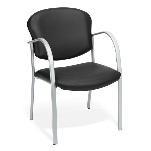 OFM Danbelle Series Model 414-VAM Contract Reception Chair, Anti-Microbial/Anti-Bacterial Vinyl, Black