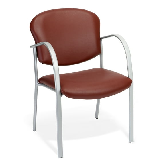 OFM Danbelle Series Model 414-VAM Contract Reception Chair, Anti-Microbial/Anti-Bacterial Vinyl, Wine