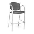thumbnail image 1 of OFM Danbelle Series Model 414C-VAM Antimicrobial Vinyl Contract Reception Cafe Height Chair, Charcoal, Pack of 2, 1 of 1