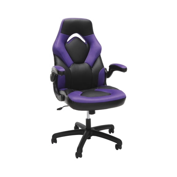 OFM Ergonomic & Adjustable Swivel Gaming Chair, Purple