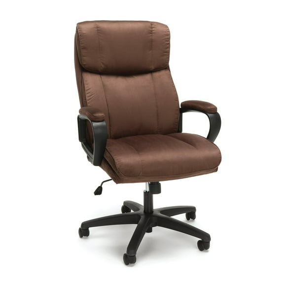 OFM Essentials 23.00 in Executive Chair with Adjustable Height & Swivel, 250 lb. Capacity, Brown