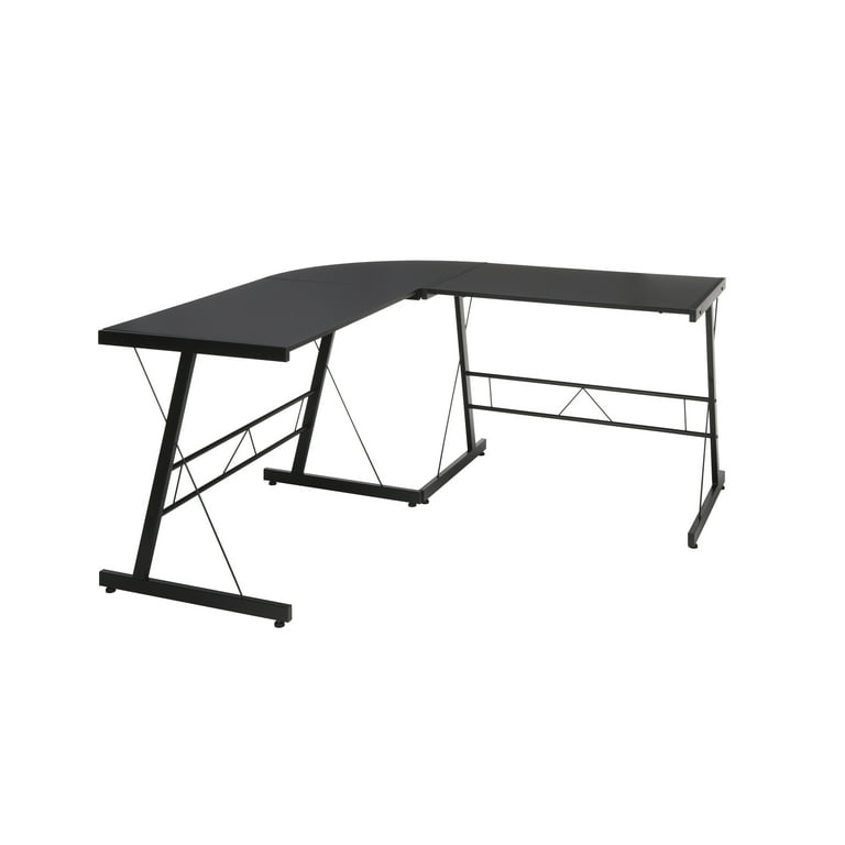 Ofm essentials l shaped desk gaming desk with metal legs discount