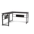 thumbnail image 1 of OFM Essentials Collection L-Desk with Metal Legs, in Espresso (ESS-1020-BLK-ESP), 1 of 13