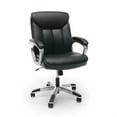 thumbnail image 1 of OFM Essentials Collection Mid-Back Executive Office Chair with Lumbar Support, Black (ESS-6020), 1 of 5