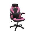 thumbnail image 1 of OFM Essentials Collection Racing Style Bonded Leather Gaming Chair, in Pink (ESS-3085-PINK), 1 of 14