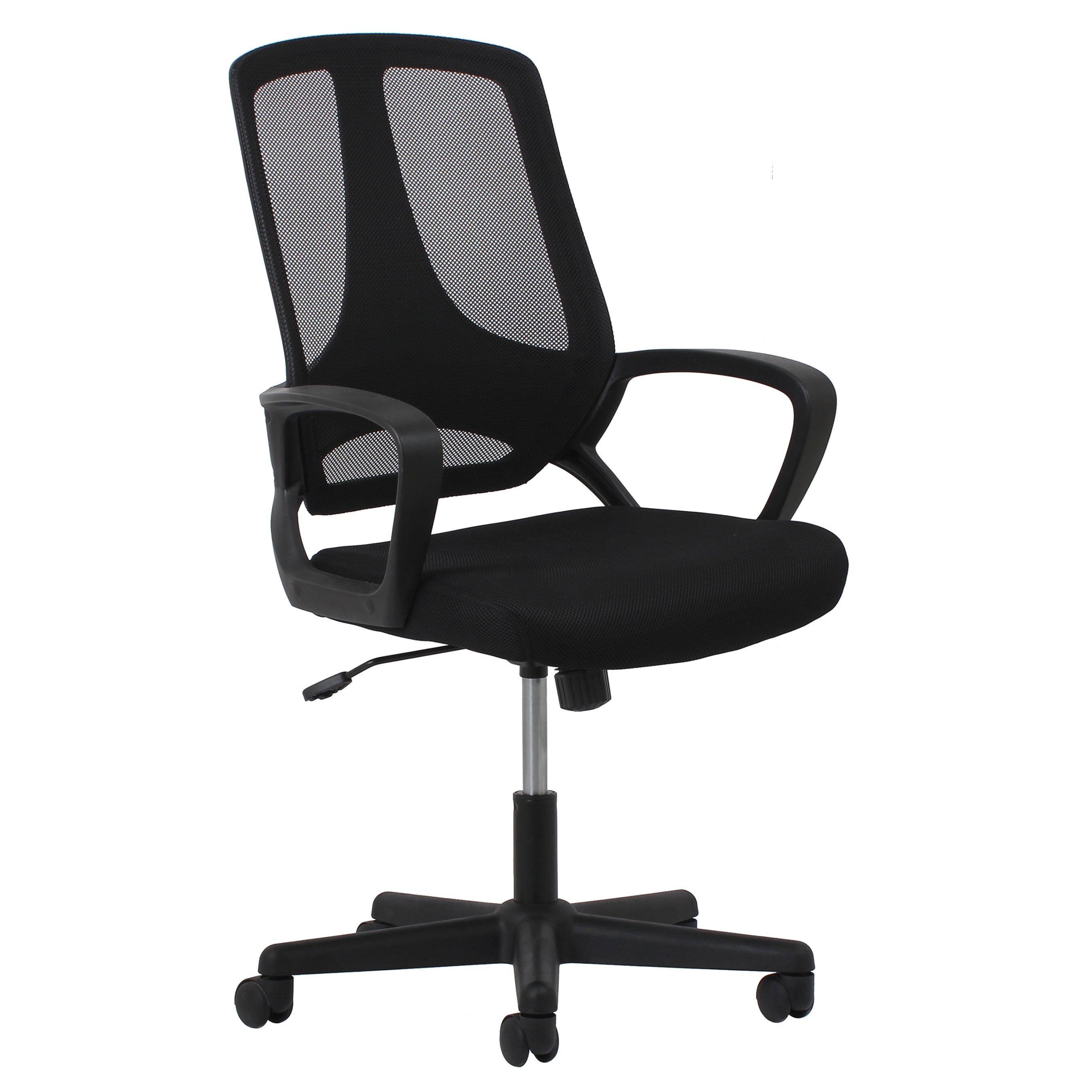 OFM Essentials Collection Swivel Mesh High Back Task Office Chair with Arms in Black ESS 3040