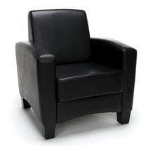 OFM Essentials Collection Traditional Reception Arm Chair, in Black (ESS-9050-BLK)