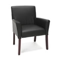 thumbnail image 1 of OFM Essentials Collection Fabric Executive Guest Chair with Arms and Wooden Legs, in Tan (ESS-9025-TAN), 1 of 15