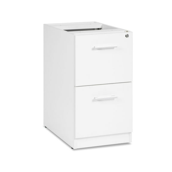 OFM CL-FF-WHT Fulcrum Series Locking Pedestal, 2-Drawer Filing Cabinet, White