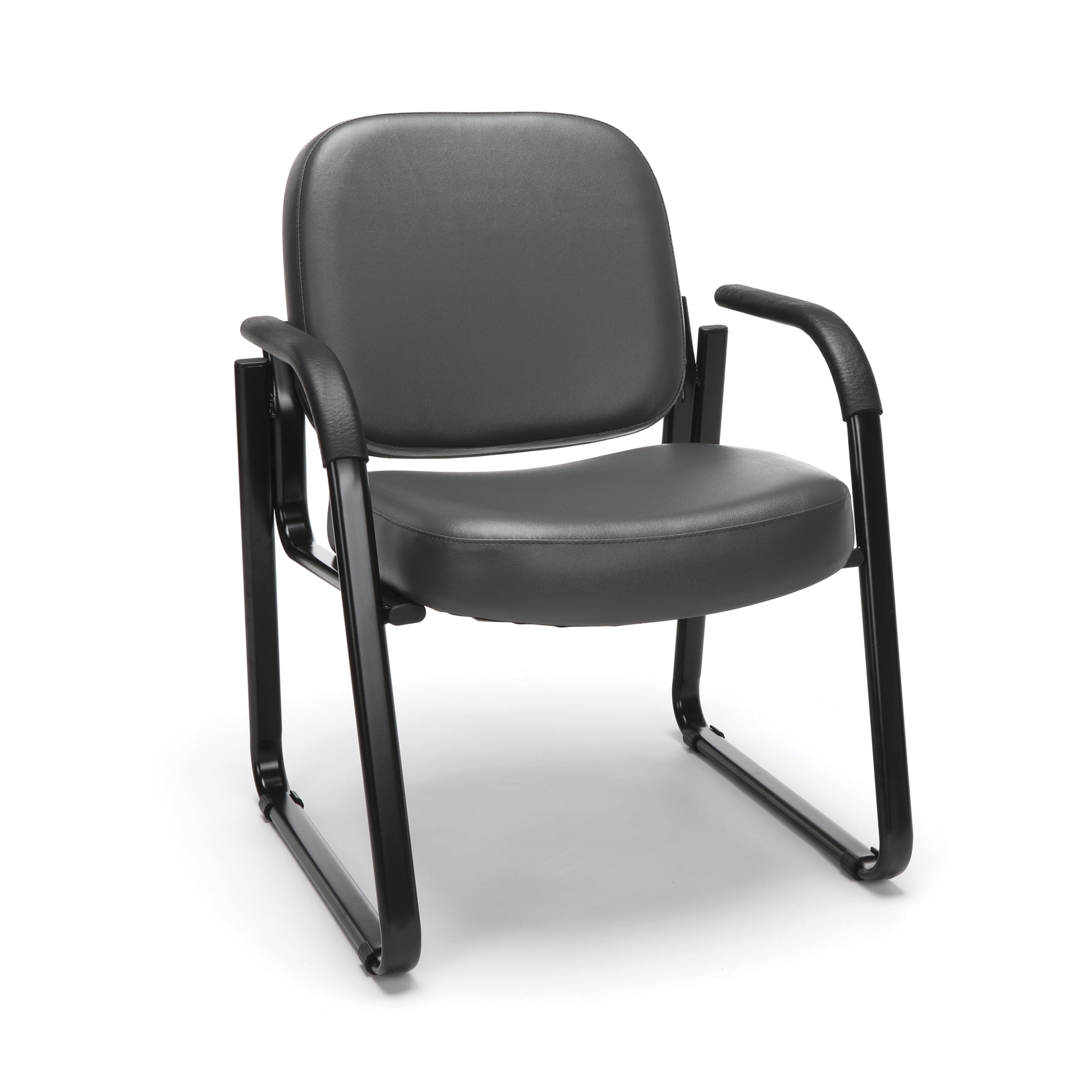 OFM Guest and Reception Chair with Arms, in Charcoal