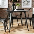 thumbnail image 1 of OFM Industrial Modern Square Dining Table, Steel Indoor/Outdoor Table, 1 of 19
