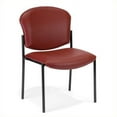thumbnail image 1 of OFM Manor Series Model 408-VAM Armless Guest and Reception Waiting Room Chair, Anti-Microbial/Anti-Bacterial Vinyl, Wine, 1 of 2