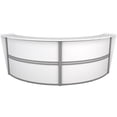thumbnail image 1 of OFM Marque Series Model 55292 Double Unit Reception Station, White with Silver Frame, 1 of 5
