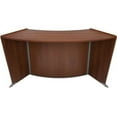 thumbnail image 1 of OFM Marque Series Model 55490 ADA & Wheelchair Accessible Curved Reception Desk Station, Cherry, 1 of 2