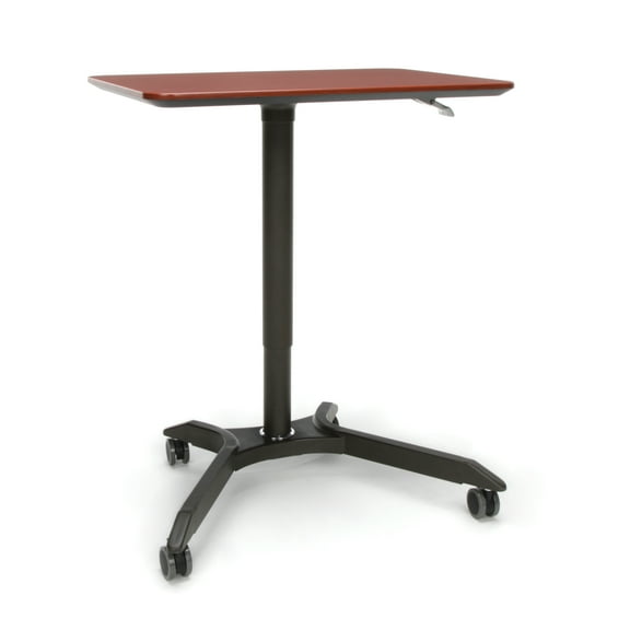 OFM Mesa Series Model 66100 Height Adjustable Mobile Podium, Cherry