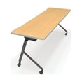 thumbnail image 1 of OFM Mesa Series Model 66182 23.5" x 71" Flip Nesting Training Table and Desk, Oak, 1 of 5