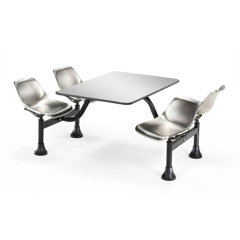 OFM Model 1004 SS Cluster Seating Table with 24 Stainless Steel Top and Seats Walmart
