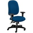 thumbnail image 1 of OFM Ergonomic Multi-Adjustable ComfySeat Task Chair with Arms - 28.75" x 31.5" x 42"-45.5" - 250 lb Weight Capacity - Fabric - Navy Blue - Assembly, 1 of 5