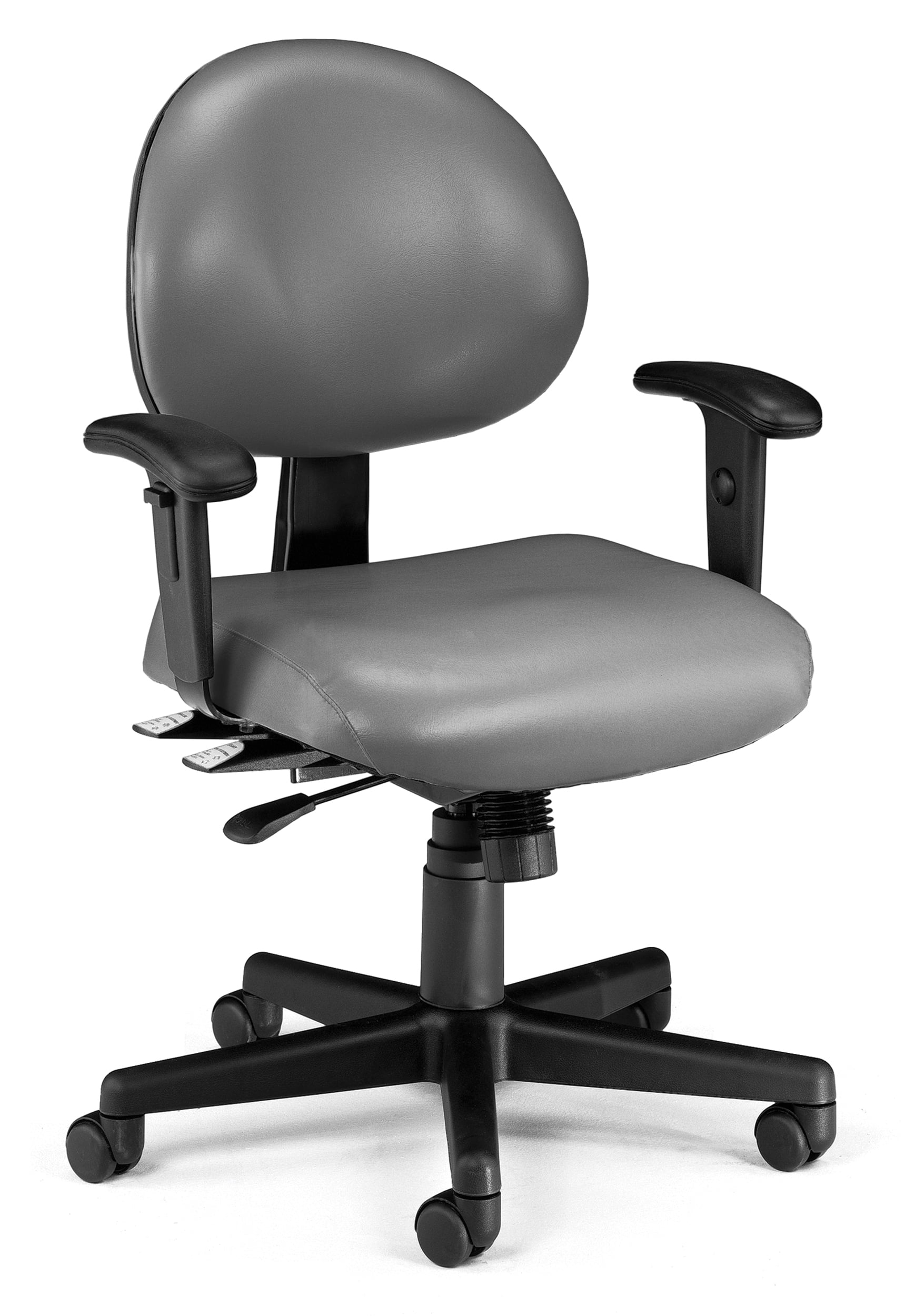 OFM 241 VAM AA 602 Vinyl 24 Hour Computer Task Chair with Arms