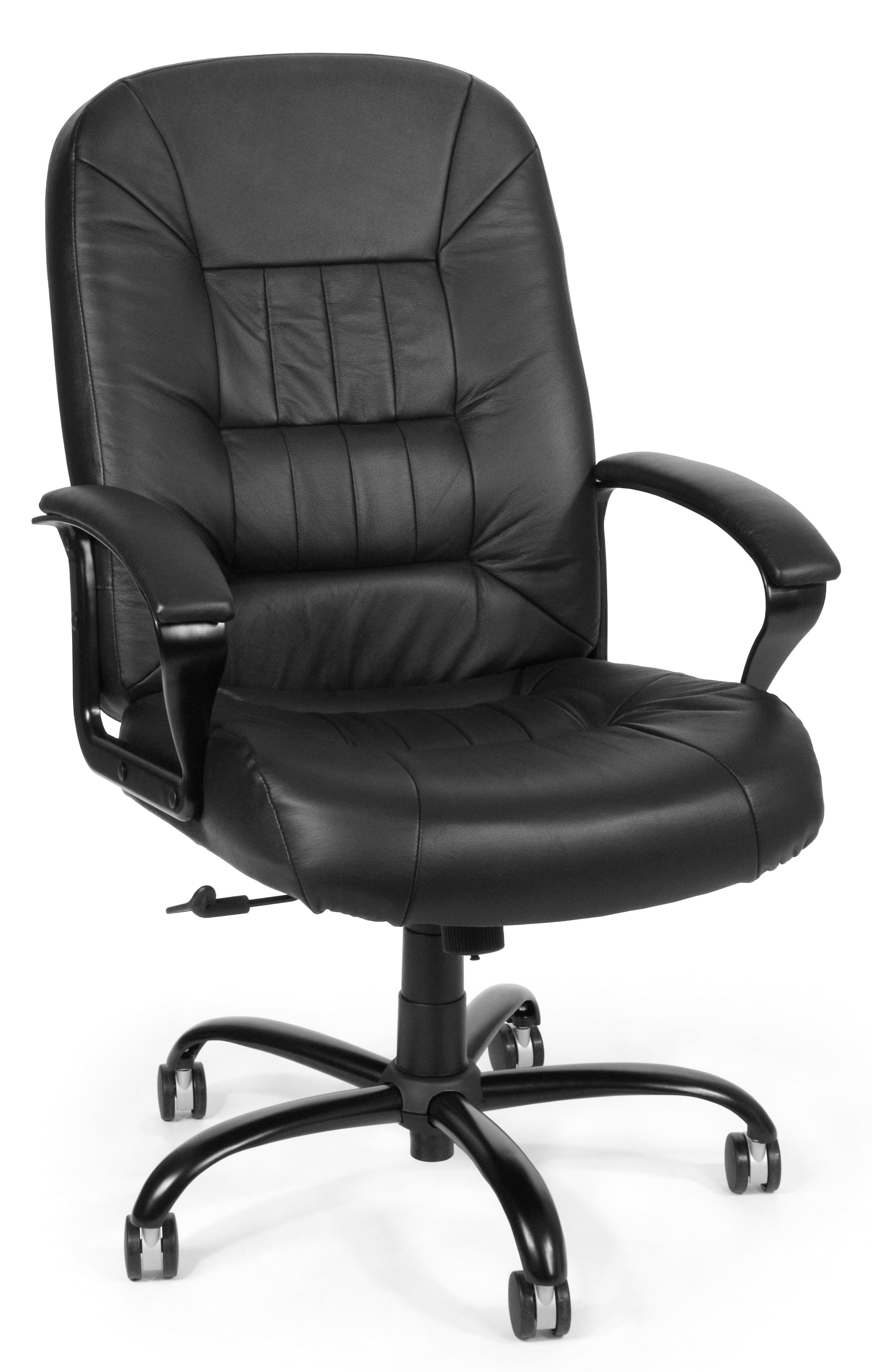 OFM Model 800L Leather Big and Tall Executive Office Chair, Black