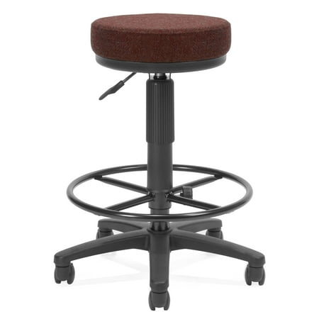 OFM Model 902-DK Fabric Utility Stool with Drafting Kit, Burgundy