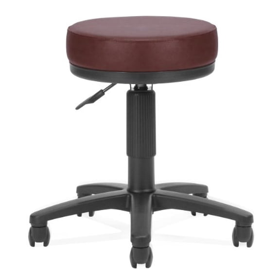 OFM Backless Faux Leather Adjustable Drafting in Wine