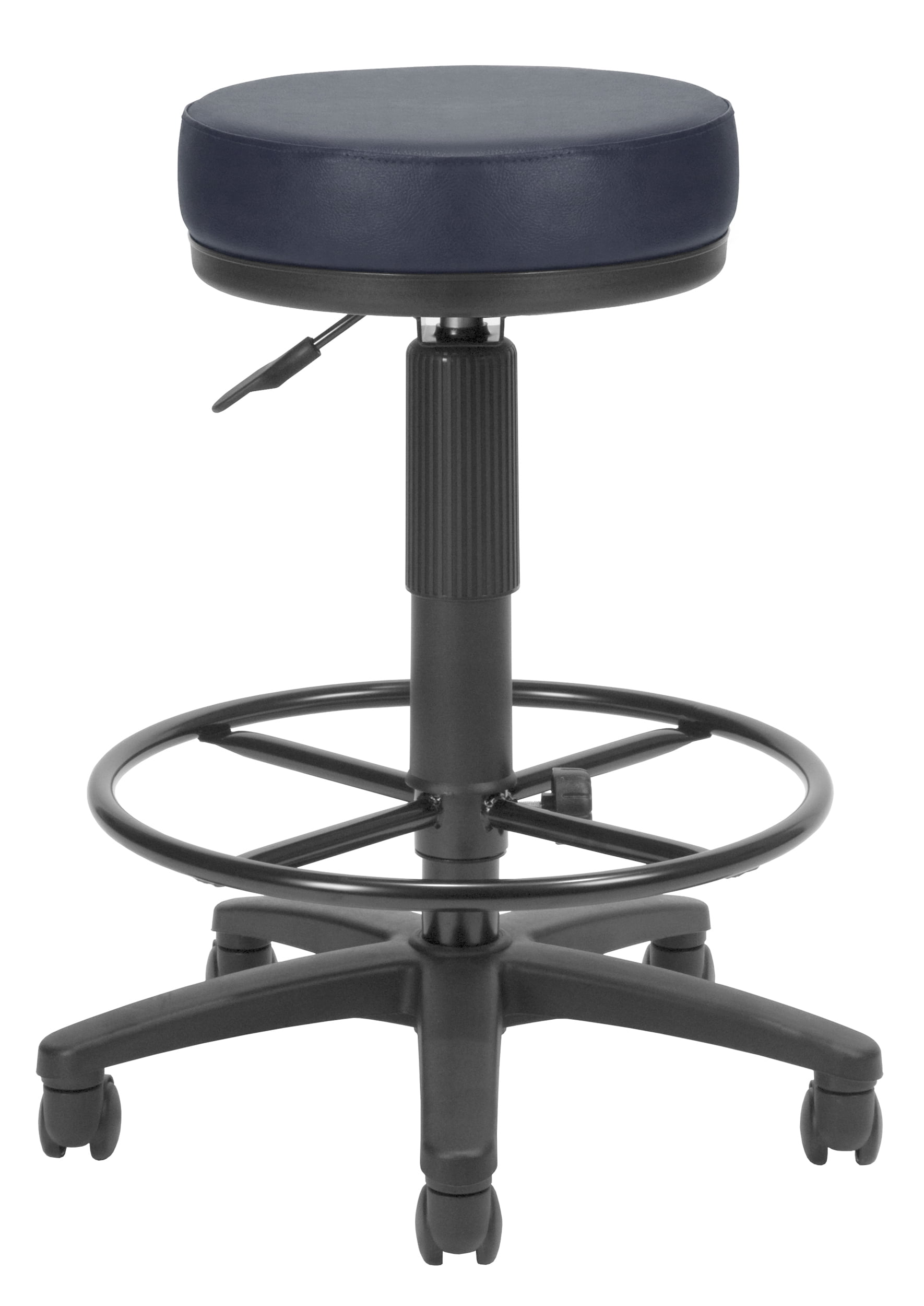 OFM Faux Leather Adjustable Drafting Utilistool in Navy