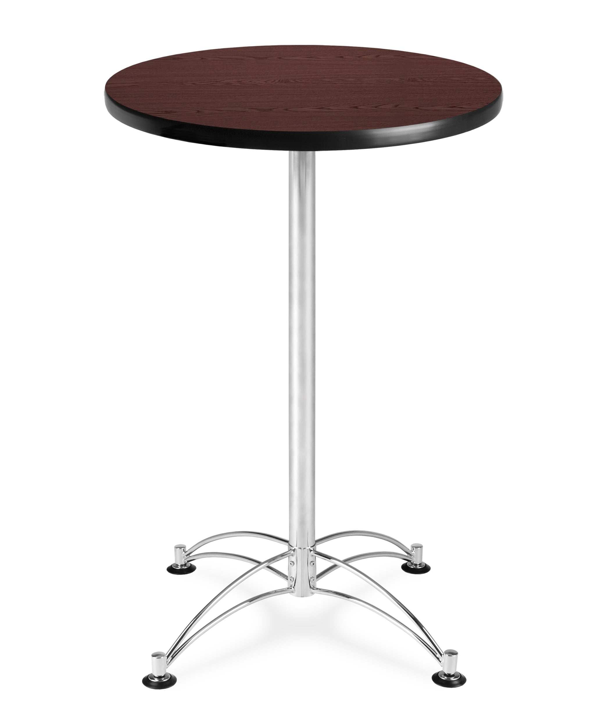CCLT24RD-MHGY -OFM office home computer college school task 24" round chrome base cafe table