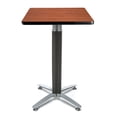 thumbnail image 1 of OFM Model CMT24SQ 24" Square Metal Mesh Base Cafe Table, Cherry, 1 of 2
