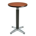 thumbnail image 1 of OFM Model CMT24RD 24" Round Metal Mesh Base Cafe Table, Cherry, 1 of 2