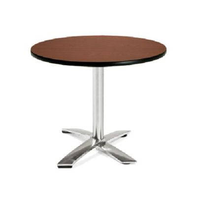 OFM Model FT36RD 36" Round Flip-Top Multi-Purpose Table, Mahogany