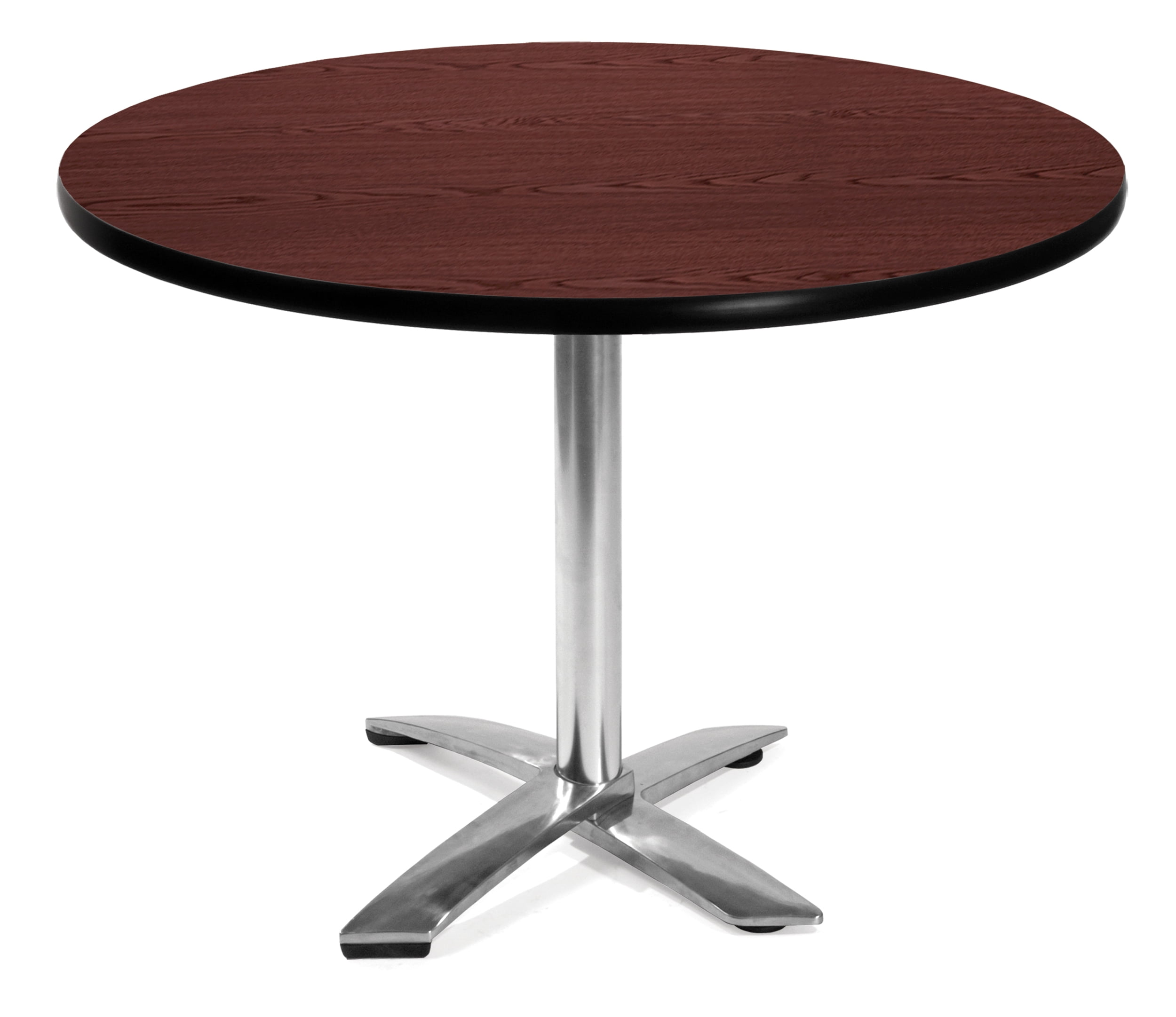OFM Model FT42RD 42" Round Flip-Top Multi-Purpose Table, Mahogany