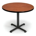 thumbnail image 1 of OFM Model XT36RD 36" Multi-Purpose Round Table with X-Style Pedestal Base, Cherry, 1 of 2