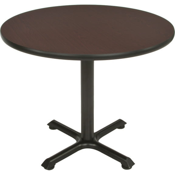 OFM Model XT36RD 36" Multi-Purpose Round Table with X-Style Pedestal Base, Mahogany